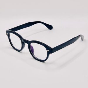 Handmade Glasses with Round Lenses (Black Frame)